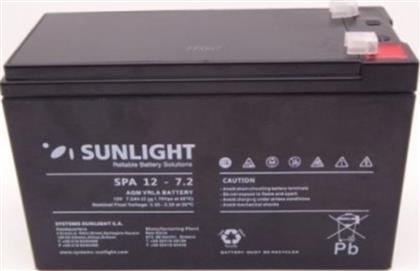SunLight SPA 12-7.2 Μπαταρία UPS με Χωρητικότητα 7.2Ah και Τάση 12V