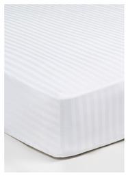 Υπέρδιπλο 160x200+40εκ. με Λάστιχο Satin Stripes White Sunshine