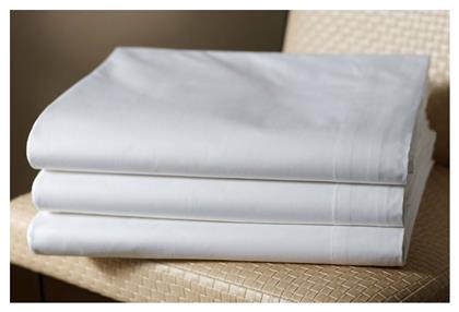 Percale Σεντόνι Ξενοδοχείου Λευκό King Size 280x300εκ. Βαμβακερό Sunshine