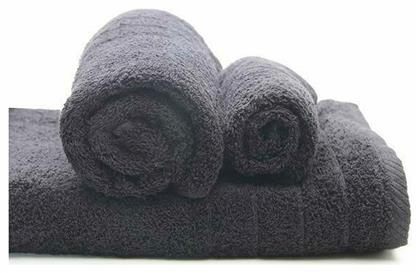 Σετ Πετσέτες Μπάνιου 3τμχ Dory 10 Dark Grey Βάρους 600gr/m² Sunshine