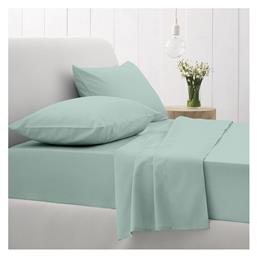 Σετ Διπλό 4τμχ 150x205+30εκ. με Λάστιχο Cotton Feelings 105 Aqua Sunshine