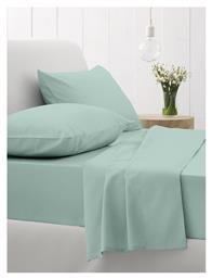 Σετ Σεντόνια Μονά με Λάστιχο 105x205x30εκ. Cotton Feelings 105 Aqua Sunshine