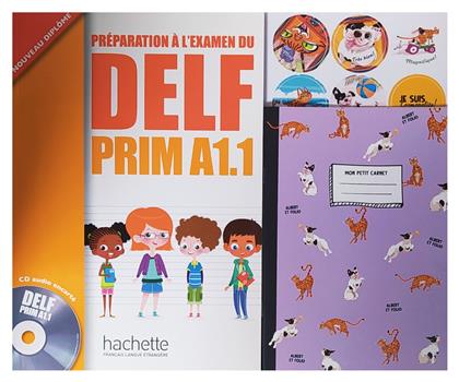 Super Pack: Delf Prim A1, Mon Petit Carnet + Stickers - Hachette