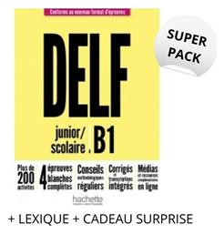 Super Pack: Delf Scolaire & Junior B1 Nouveau Format, (Lexique & Mon Petit Carnet) - Hachette