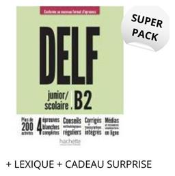Super Pack Delf Scolaire & Junior Β2 Nouveau Format , (Lexique + Cadeau Surprise) - Hachette
