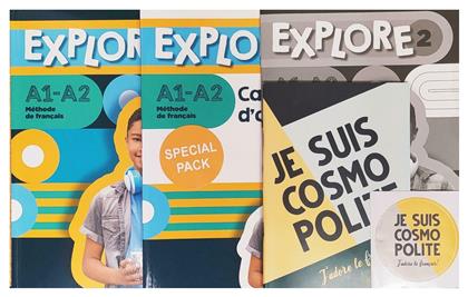 Super Pack Explore 2, Livre de L' Eleve +Cahier d' Activites + Lexique + Cadeau Surprise - Hachette