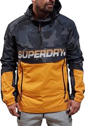Superdry Casual Navy DiSruptive Camo / Bright Orange Core Overhead Cagoule Pullover Με Κουκούλα από το Clodist