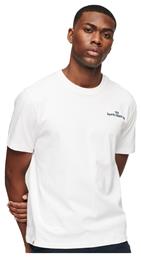 Code Ath Club Ανδρικό T-shirt Λευκό με Στάμπα Superdry