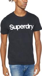 Superdry Core Ανδρικό T-shirt Μαύρο με Λογότυπο από το Troumpoukis