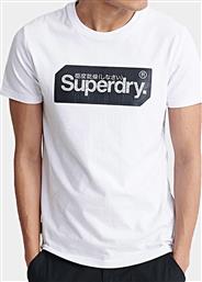 Superdry Core Logo Tag M1010049A-01C White από το HallofBrands
