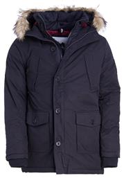 D3 Everest Twin Peaks Jacket Dark Navy Μπουφάν Παρκά Μπλε Superdry