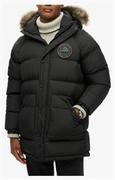 D3 Ovin Everest Longline Μπουφάν Puffer Jet Black Superdry