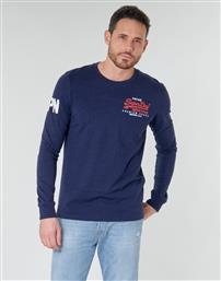 Superdry Duo Ανδρική Μπλούζα Μακρυμάνικη Navy Μπλε από το Plus4u