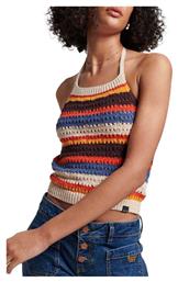 Γυναικείο Crop Top με Τιράντες Καλοκαιρινό Ριγέ Πολύχρωμο Superdry