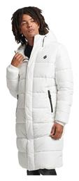 Longline Code Ανδρικό Χειμωνιάτικο Μπουφάν Puffer Λευκό Superdry
