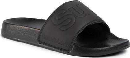 Superdry Magic Camo Slides σε Μαύρο Χρώμα από το Troumpoukis