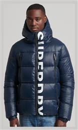 Mountain Ανδρικό Χειμωνιάτικο Μπουφάν Puffer Navy Μπλε Superdry