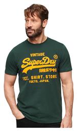 Neon Vl Ανδρικό T-shirt Κοντομάνικο Πράσινο Superdry
