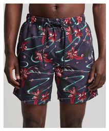 Ovin Vintage Hawaiian Ανδρικό Μαγιό Σορτς Navy Μπλε Floral Superdry