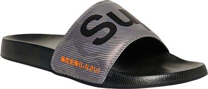 Superdry Printed Slides σε Γκρι Χρώμα από το Altershops