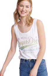 Superdry Real Originals Glitter Emboss Optic White από το Altershops
