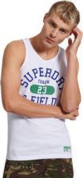 Superdry Track & Field Graphic Ανδρική Μπλούζα Αμάνικη Λευκή από το Troumpoukis