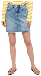 Τζιν Ψηλόμεση Mini Φούστα σε Μπλε χρώμα Superdry