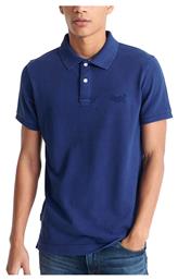 Vintage Ανδρική Μπλούζα Polo Κοντομάνικη Navy Μπλε Superdry