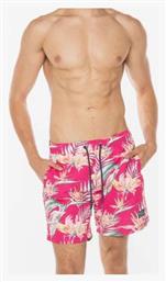 Vintage Hawaiian Ανδρικό Μαγιό Σορτς Κόκκινο Floral Superdry