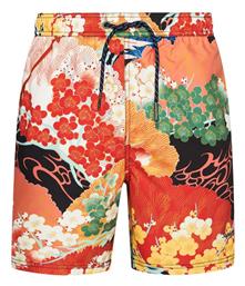 Vintage Hawaiian Ανδρικό Μαγιό Σορτς Πορτοκαλί Floral Superdry