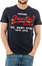Superdry Vintage Logo Infill M1010080B-JUA Navy από το HallofBrands