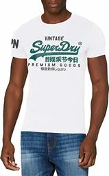 Superdry Vintage Ανδρικό T-shirt Λευκό με Λογότυπο από το Maroudas