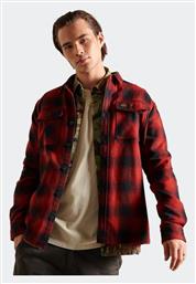 Vintage Miller Ανδρικό Πουκάμισο Μακρυμάνικo Καρό Κόκκινο Superdry