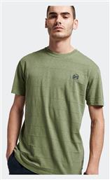 Vintage Texture Ανδρικό T-shirt Χακί Μονόχρωμο Superdry
