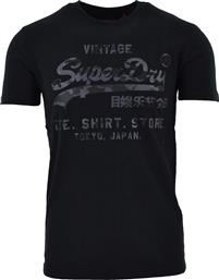 Superdry Vl Shirt Shop Bonded Classic M1010100A-02A Black από το Buldoza