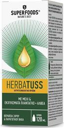 Herbatuss Σιρόπι για τον Ξηρό & Παραγωγικό Βήχα 120ml Superfoods
