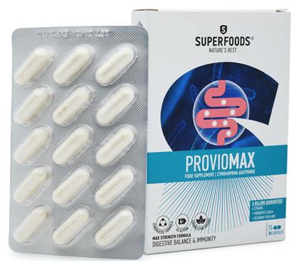 Superfoods Proviomax με Προβιοτικά και Πρεβιοτικά 15 κάψουλες