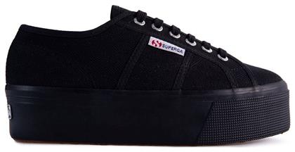 Linea Up And Down Γυναικεία Flatforms Sneakers Μαύρα Superga