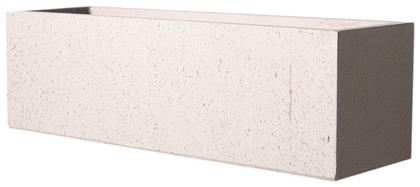 Terazzo Γλάστρα σε Γκρι Χρώμα 60x19cm Supergreens