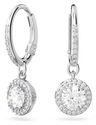 Constella Round Cut Σκουλαρίκια Κρεμαστά από Ασήμι με Πέτρες Swarovski