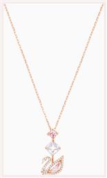 Dazzling Swan Y Κολιέ Επιχρυσωμένο Swarovski