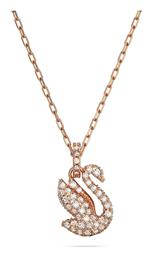 Γυναικείο Κολιέ Iconic Swan Επιχρυσωμένο Swarovski