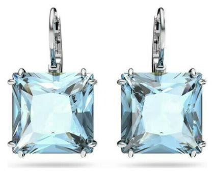 Millenia Square Cut Σκουλαρίκια Κρεμαστά από Ασήμι με Πέτρες Swarovski