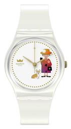 How Majestic Ρολόι Μπαταρίας με Καουτσούκ Λουράκι Swatch