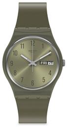 Pearlygreen Ρολόι με Πράσινο Καουτσούκ Λουράκι Swatch