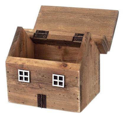 Διακοσμητικό Κουτί Ξύλινο 15x11.5x13cm Synchronia