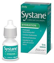 Hydration Οφθαλμικές Σταγόνες με Υαλουρονικό Οξύ για Ξηροφθαλμία 10ml Systane
