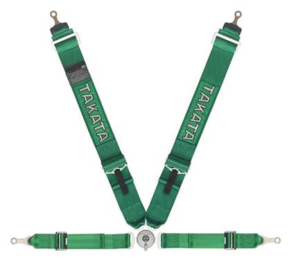 Ζώνη Ασφαλείας 4 Σημείων σε Πράσινο Χρώμα Takata
