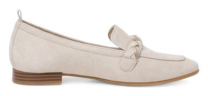 Comfort Δερμάτινα Γυναικεία Loafers Taupe Tamaris