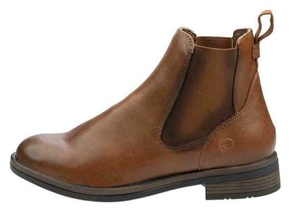 Δερμάτινα Γυναικεία Chelsea Μποτάκια Cognac Tamaris